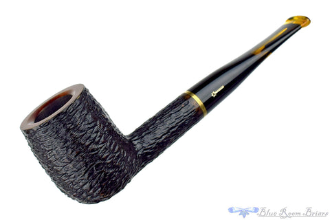 Stanwell Bent Sandblast Dublin with Silver Plaquette Estate Pipe