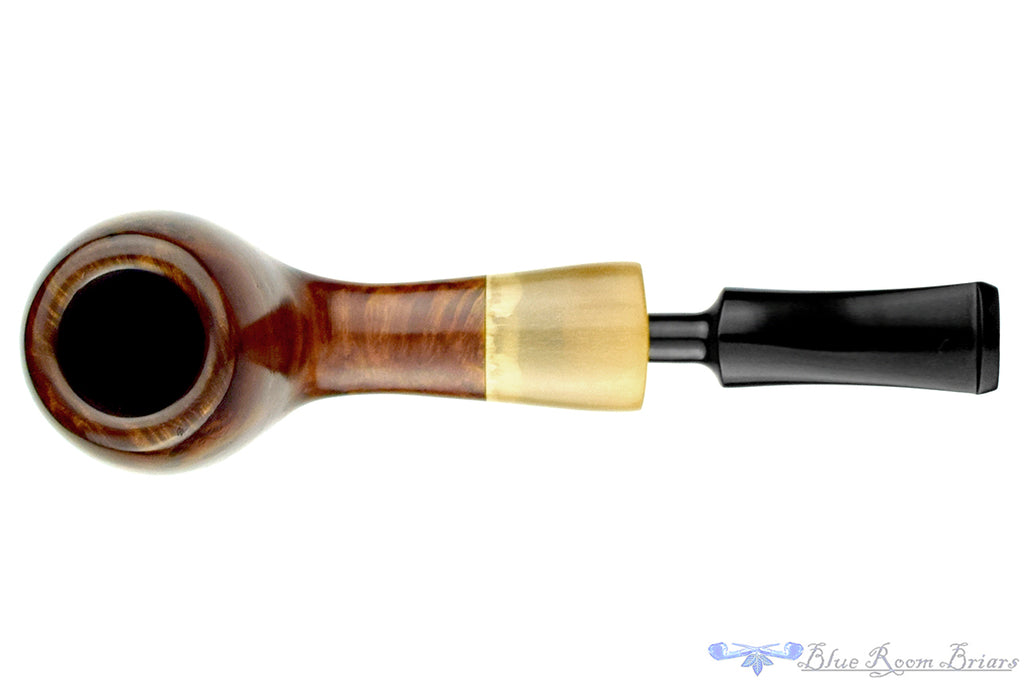 Blue Room Briars is proud to present this Nørding 101 Apple with Horn Ferrule Estate Pipe with Replacement Stem