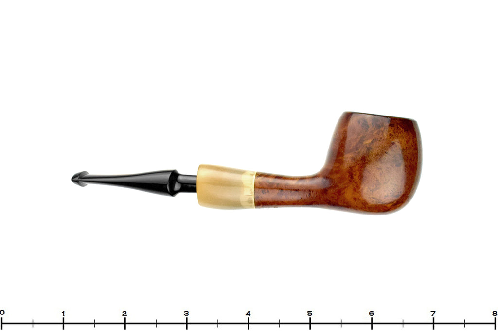 Blue Room Briars is proud to present this Nørding 101 Apple with Horn Ferrule Estate Pipe with Replacement Stem