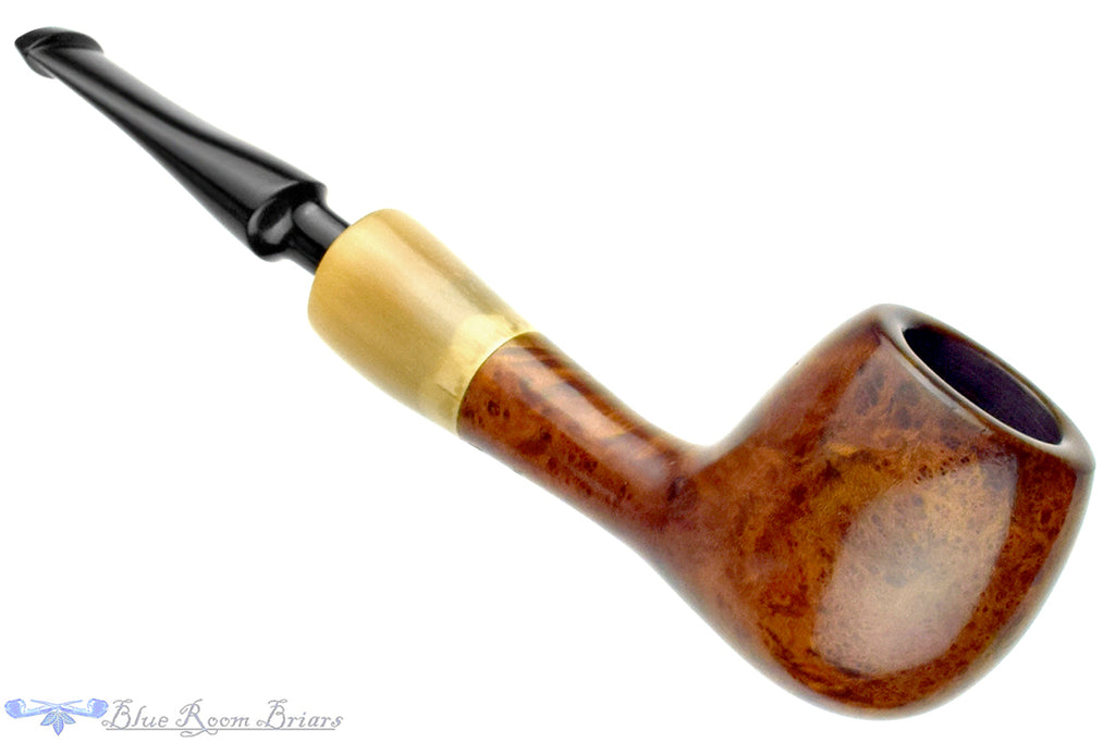 Blue Room Briars is proud to present this Nørding 101 Apple with Horn Ferrule Estate Pipe with Replacement Stem