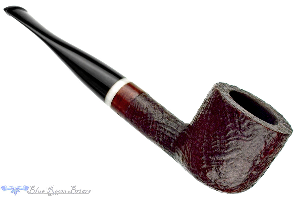 Blue Room Briars is proud to present this Joh's Sandblast Pot with Acrylic UNSMOKED Estate Pipe