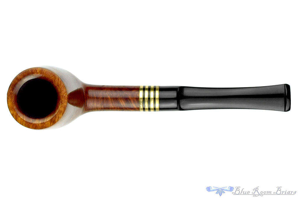 Blue Room Briars is proud to present this Georg Jensen Admiral 14 Billiard with Brass Estate Pipe