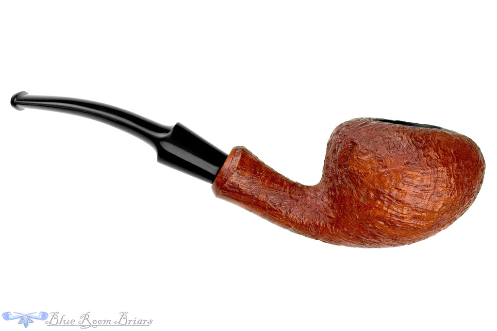 Blue Room Briars is proud to present this Torben ROTA Bent Sandblast Pear Estate Pipe