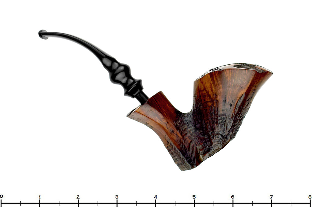 Rungsted Mariner Bent Partial Blast Freehand Sitter with Plateaux Estate Pipe