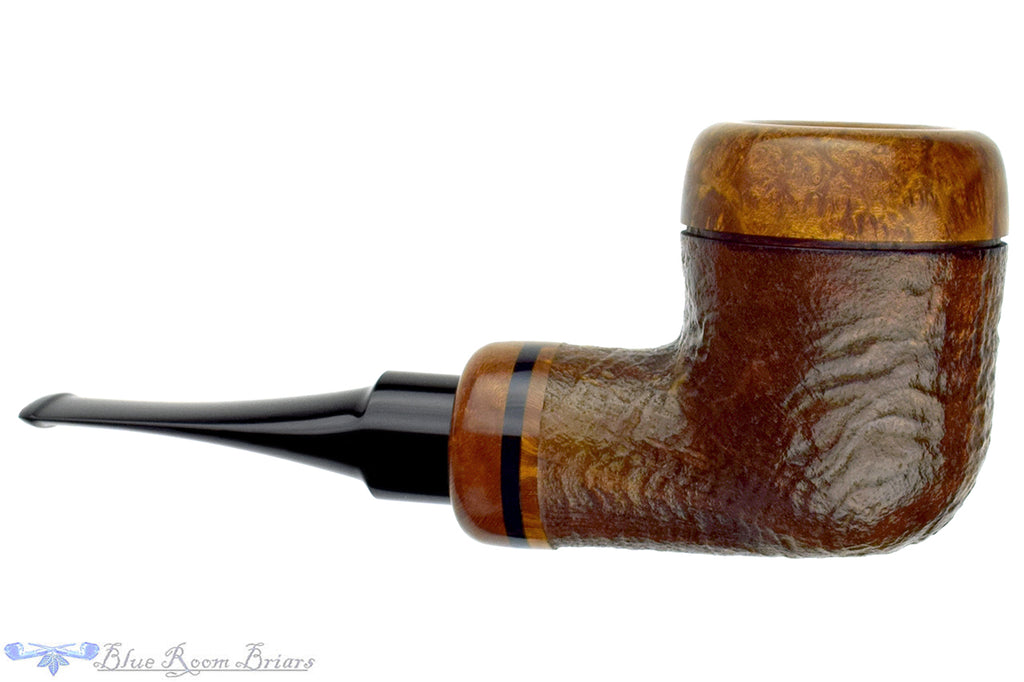 Johny Pipes Sandblast Billiard (9mm Filter) Calabash