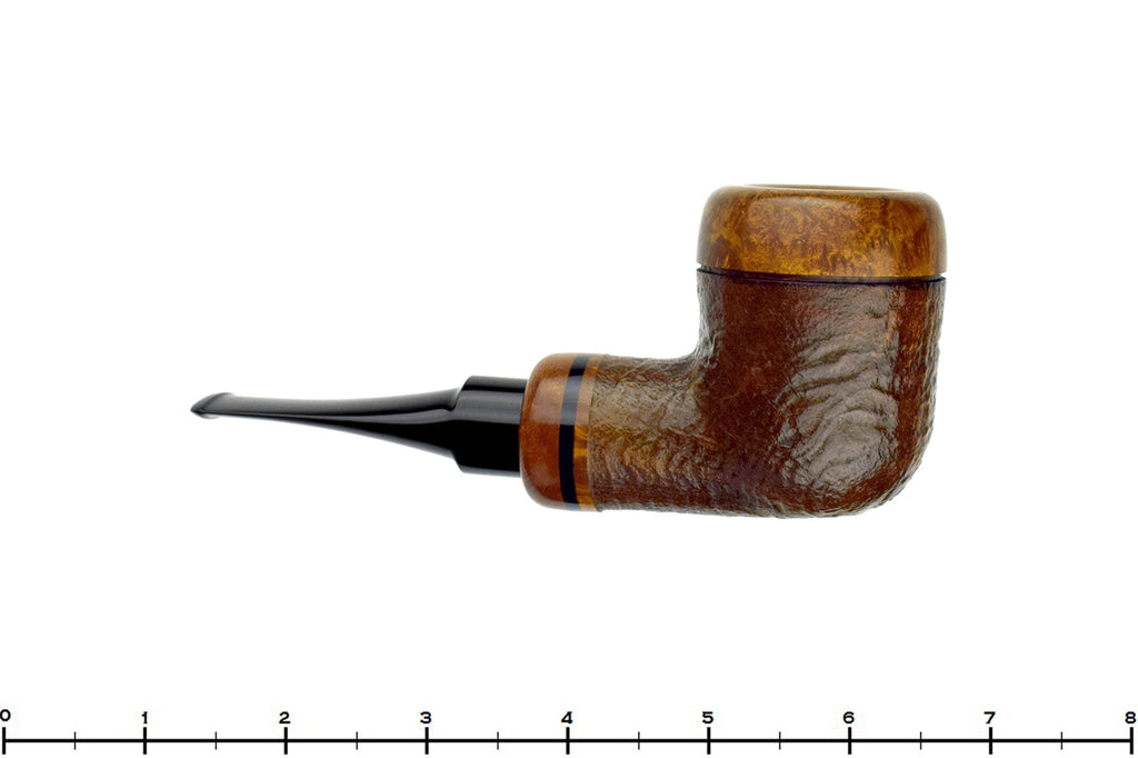 Johny Pipes Sandblast Billiard (9mm Filter) Calabash