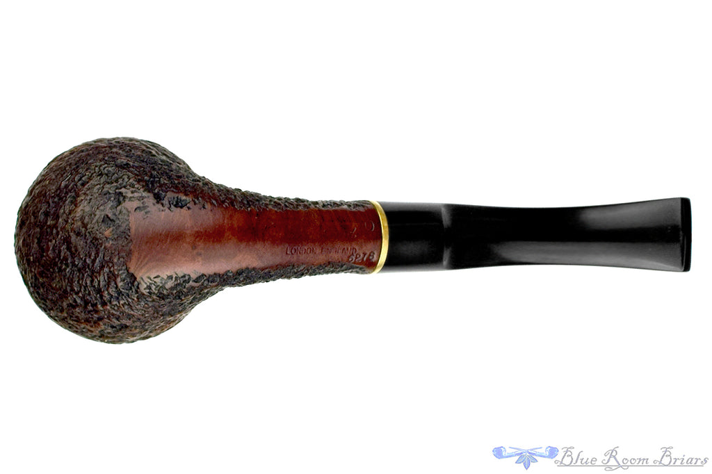 Blue Room Briars is proud to present this BBB Two Thousand 6278 Bent Rusticated Rhodesian with Brass Estate Pipe