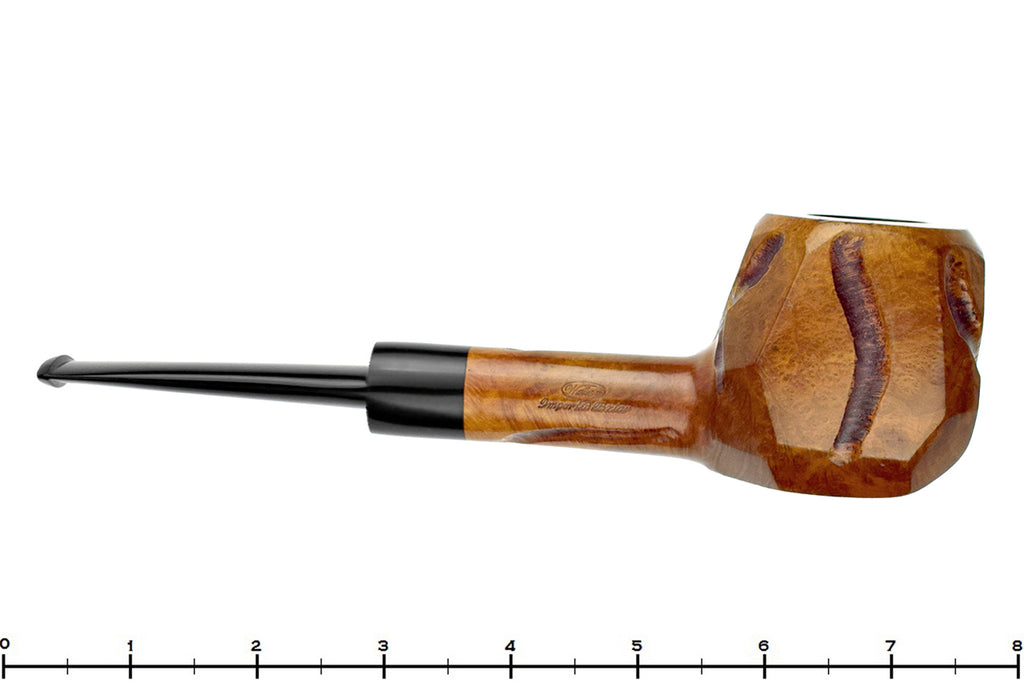 Blue Room Briars is proud to present this Weber Hand Made Large Spot Carved Paneled Apple Sitter Estate Pipe with Replacement Stem