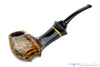 Blue Room Briars is proud to present this Daniel Mustran Pipe Bent Spot Carved Blowfish with Acrylic Resin and Exotic Wood