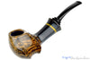 Blue Room Briars is proud to present this Daniel Mustran Pipe Bent Spot Carved Blowfish with Acrylic Resin and Exotic Wood