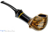 Blue Room Briars is proud to present this Daniel Mustran Pipe Bent Spot Carved Blowfish with Acrylic Resin and Exotic Wood