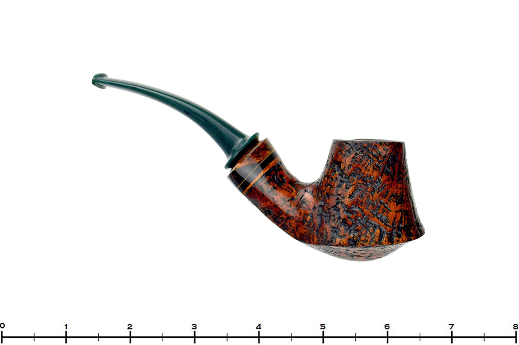 Blue Room Briars is proud to present this Daniel Mustran Pipe Bent Sandblast Volcano with Acrylic