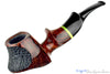 Blue Room Briars is proud to present this Daniel Mustran Pipe Bent Partial Rusticated Freehand with Green Elforyn