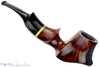 Blue Room Briars is proud to present this Daniel Mustran Pipe Bent Partial Rusticated Freehand with Green Elforyn