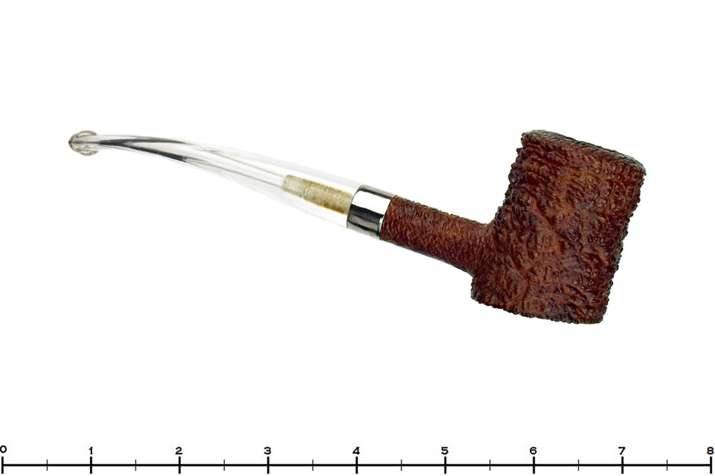 Savinelli Capri Root Briar Rusticated Poker with Nickel Estate Pipe