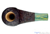 Blue Room Briars is proud to present this Jason Patrick Pipe Bent Sandblast Baby Horn with Brindle