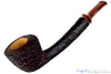 Blue Room Briars is proud to present this Jason Patrick Pipe Bent Sandblast Long Shank Dublin with Brindle