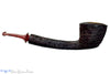 Blue Room Briars is proud to present this Jason Patrick Pipe Bent Sandblast Long Shank Dublin with Brindle