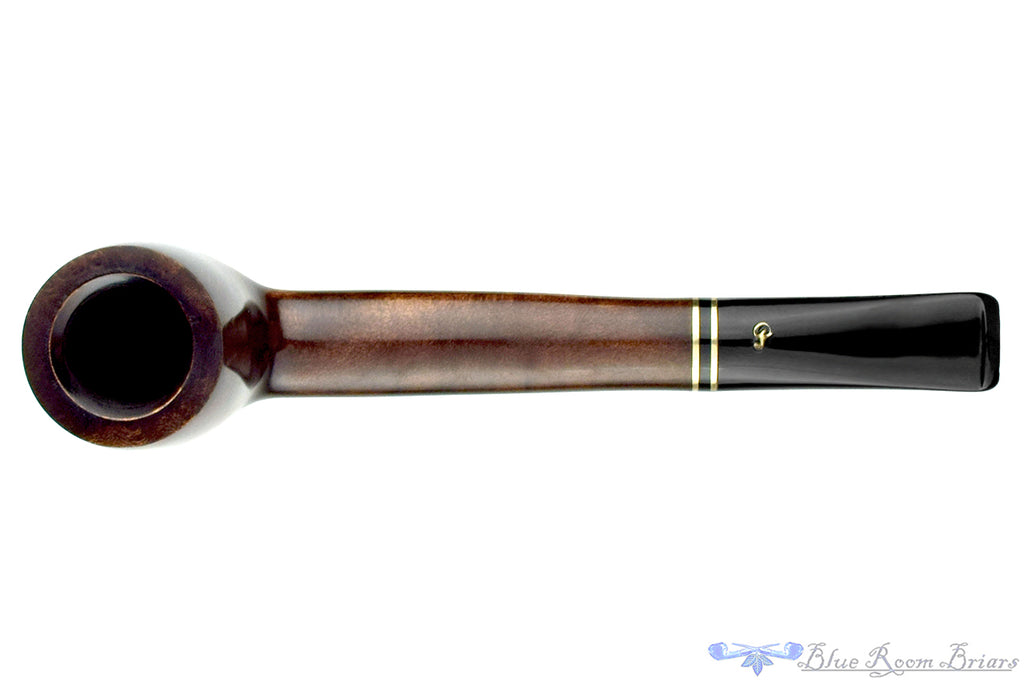 Blue Room Briars is proud to present this Peterson Tyrone 264 Canadian with Brass and Acrylic Estate Pipe