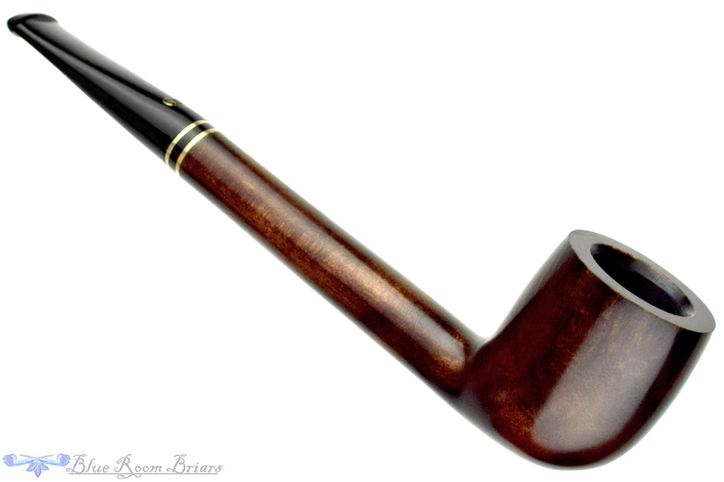 Blue Room Briars is proud to present this Peterson Tyrone 264 Canadian with Brass and Acrylic Estate Pipe