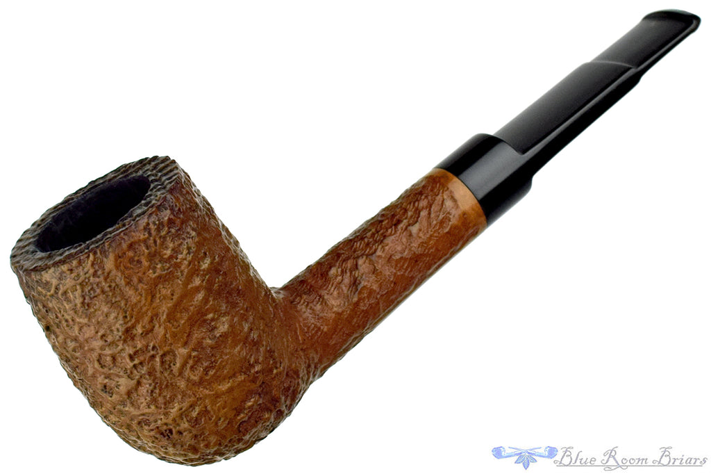 Charatan 4420DC Sandblast Billiard with Two Stems Estate Pipe with Bowl Coat