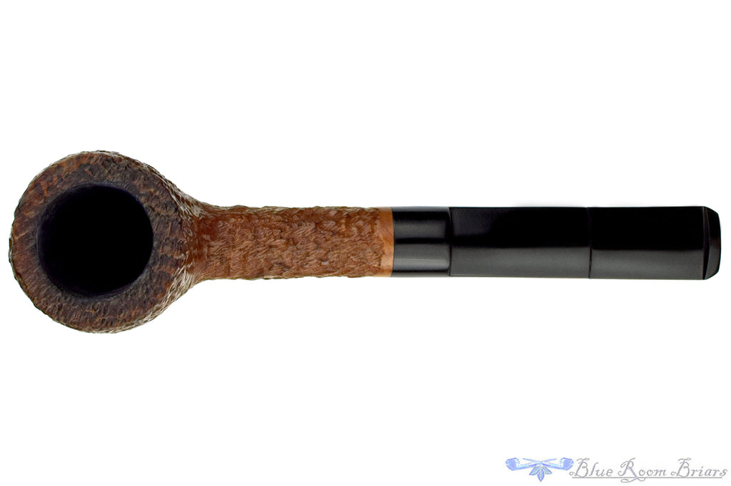 Charatan 4420DC Sandblast Billiard with Two Stems Estate Pipe with Bowl Coat