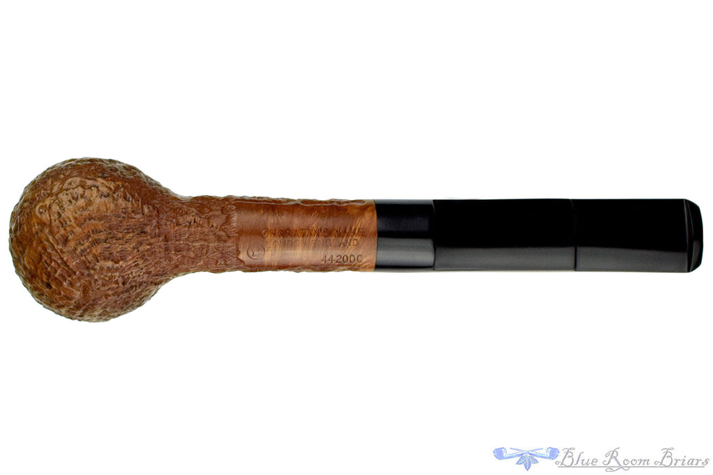 Charatan 4420DC Sandblast Billiard with Two Stems Estate Pipe with Bowl Coat