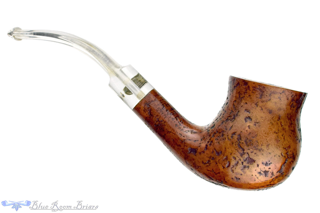 Blue Room Briars is proud to present this GBD Collector Granitan 9635 Bent Sandblast Urn with Perspex Estate Pipe