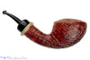 Blue Room Briars is proud to present this J. Bull Bent Sandblast Danish Dublin with Horn Estate Pipe