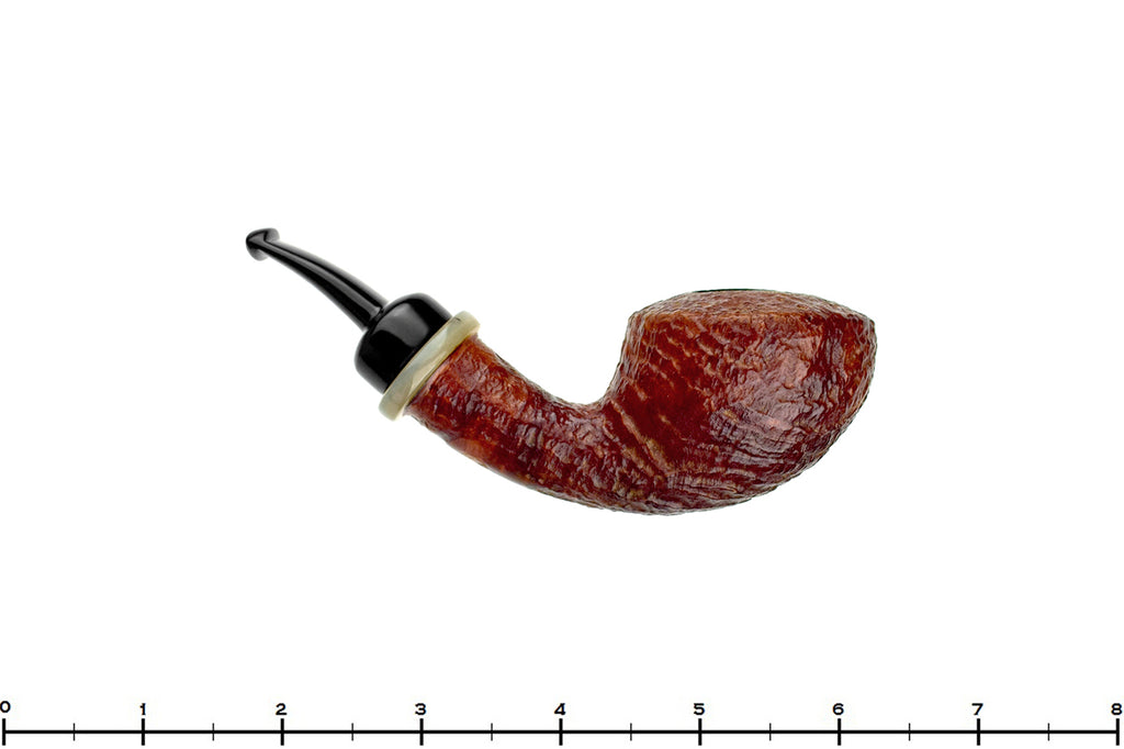 Blue Room Briars is proud to present this J. Bull Bent Sandblast Danish Dublin with Horn Estate Pipe