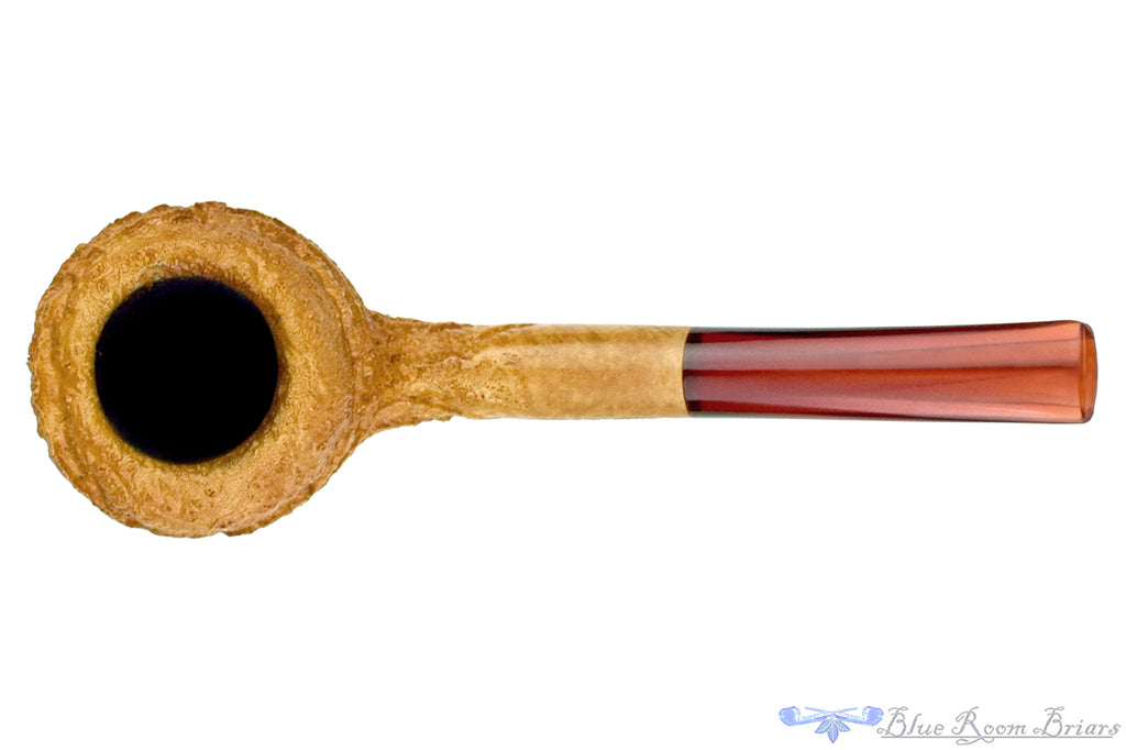 Blue Room Briars is proud to present this Chris Morgan Bent Sandblast Pale Apple Estate Pipe