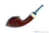 Blue Room Briars is proud to present this Sabina Santos Paneled Horn with Mammoth Tooth Estate Pipe