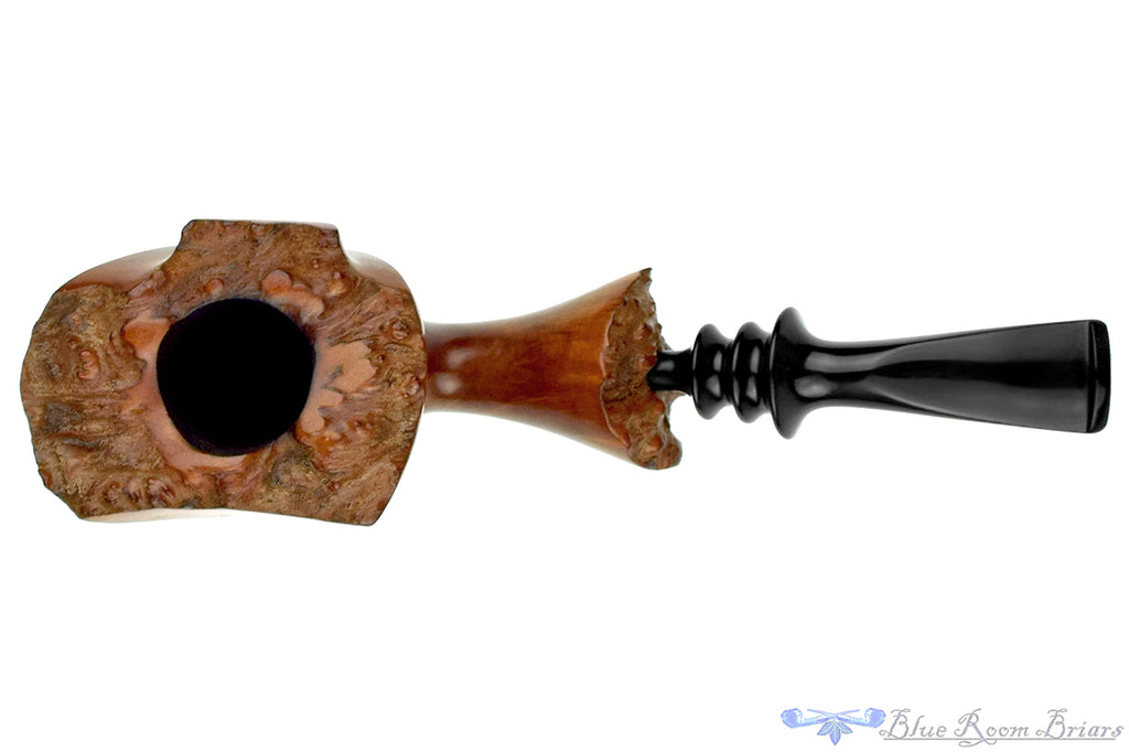 Blue Room Briars is proud to present this Bjarne Hand Carved Bent Freehand with Plateaux Estate Pipe