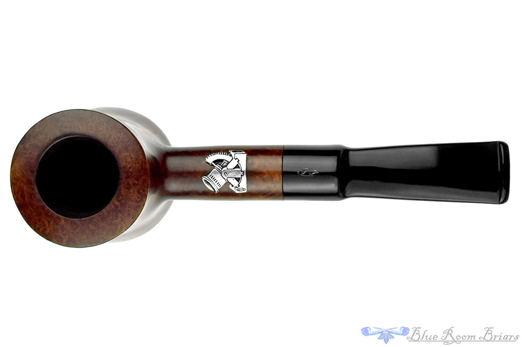 Blue Room Briars is proud to present this Savinelli Leonardo The Bombard Cherrywood (6mm Filter) with Silver Estate Pipe and Custom Tamper