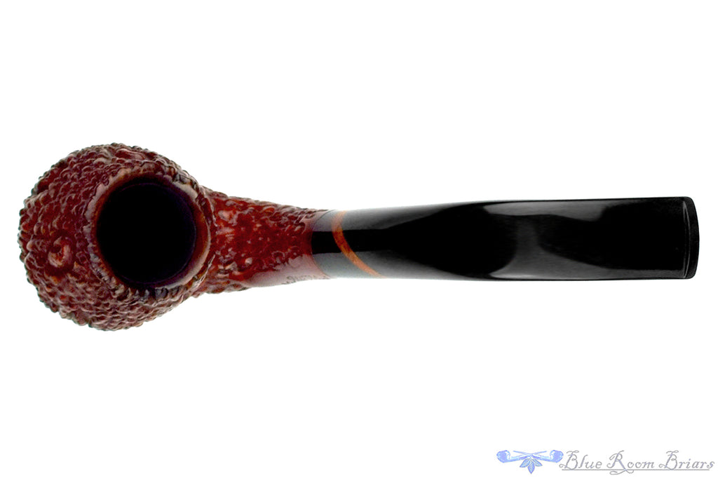 Blue Room Briars is proud to present this Aldo Velani Grande 43 Full Bent Carved Billiard with Briar Estate Pipe