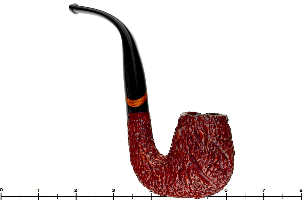 Blue Room Briars is proud to present this Aldo Velani Grande 43 Full Bent Carved Billiard with Briar Estate Pipe