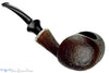 Blue Room Briars is proud to present this Russ Cook (2015 Make) Bent Sandblast Blowfish with Stone Estate Pipe