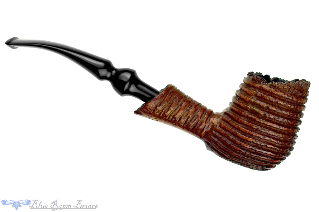 Blue Room Briars is proud to present this Stone Age K11 617 Bent Carved Sitter Estate Pipe