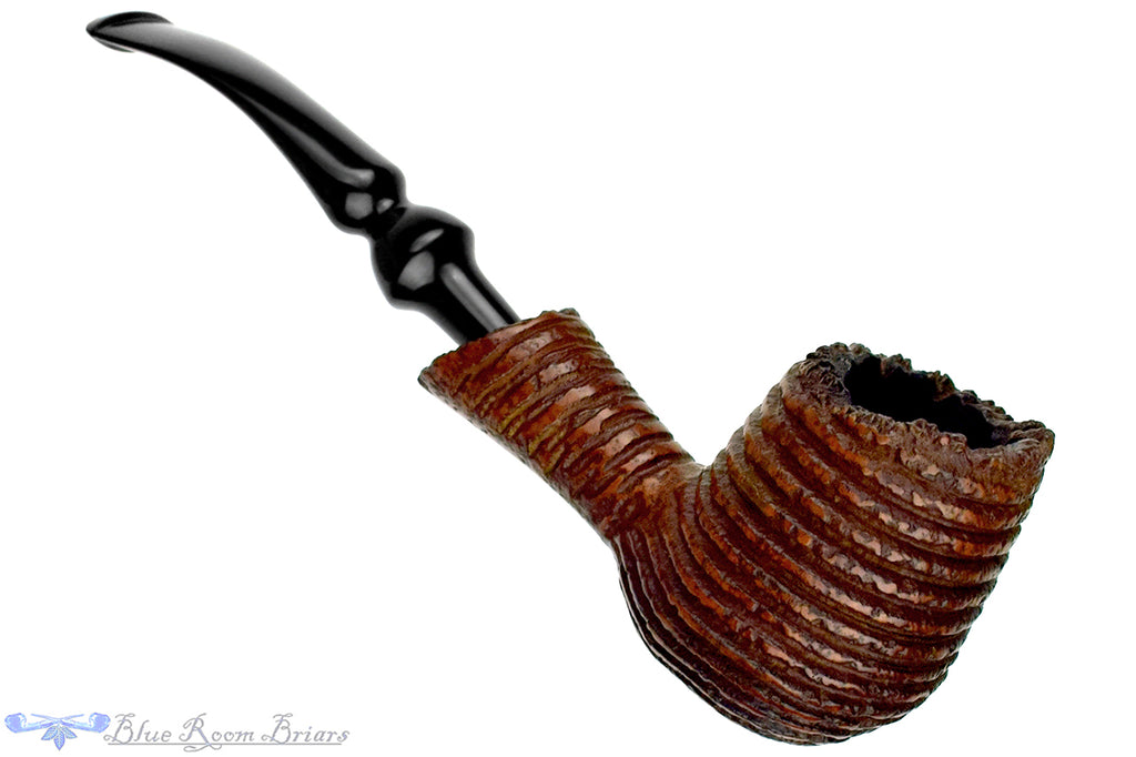 Blue Room Briars is proud to present this Stone Age K11 617 Bent Carved Sitter Estate Pipe