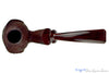 Blue Room Briars is proud to present this Russ Cook (2020 Make) Bent Sandblast Turtle with Brindle Estate Pipe