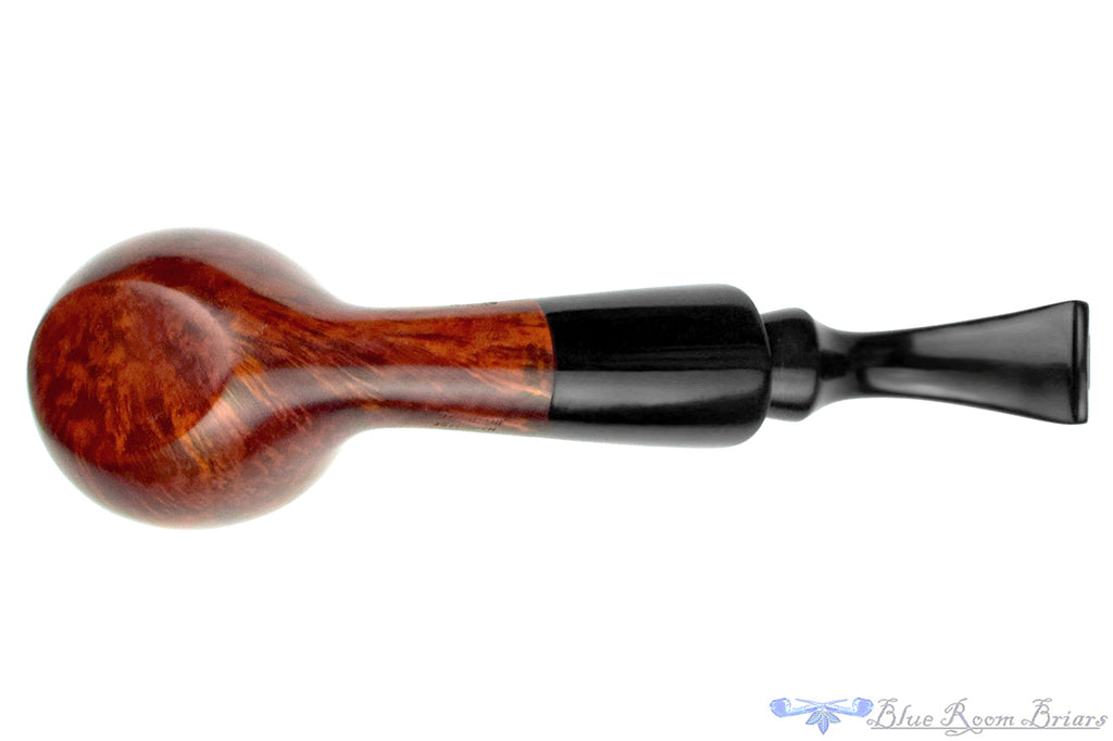 Blue Room Briars is proud to present this Bari Wiking Bent Apple with Ebonite Ferrule Estate Pipe