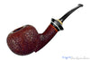 Blue Room Briars is proud to present this Joseph Skoda Cracked Shell (2021 Make) Bent Tomato with Brindle and Acrylic Estate Pipe