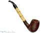 Blue Room Briars is proud to present this Genod Pipe Bent Sandblast Billiard with Wood Shank Extension and Brass