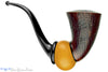 Blue Room Briars is proud to present this Marek Cikl Pipe Bent Sandblast McBash with Calabash Gourd