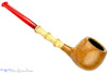 Blue Room Briars is proud to present this Nate King Pipe 878 Natural Crosscut Prince with Bamboo and Bakelite Stem