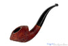 Blue Room Briars is proud to present this Nathan Rose Pipe Bent Sandblast Rhodesian Saucer with Brindle