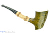 Jan Pietenpauw Pipe Curved Cherrywood Sitter with Bamboo and Brindle