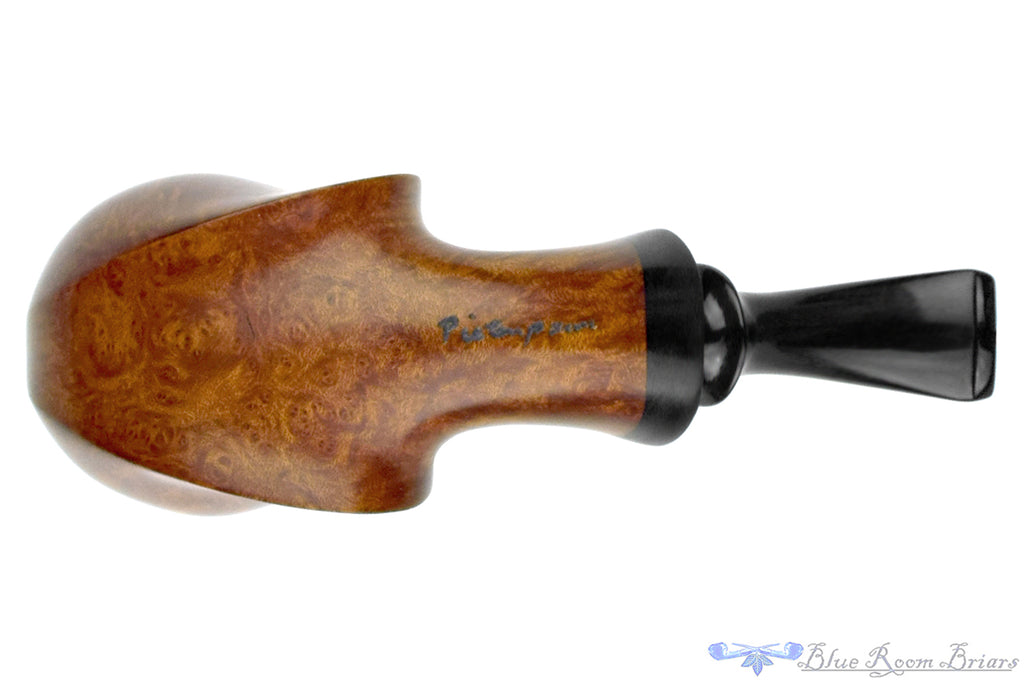 Blue Room Briars is proud to present this Jan Pietenpauw Pipe Bent Rhinoceros Sitter with African Blackwood