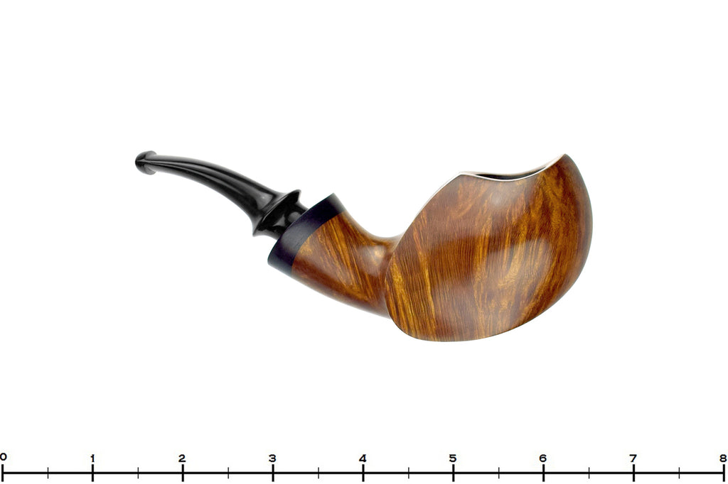 Blue Room Briars is proud to present this Jan Pietenpauw Pipe Bent Rhinoceros Sitter with African Blackwood