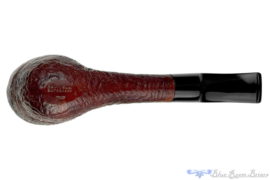 Blue Room Briars is proud to present this Savinelli Autograph Bent Sandblast Freehand Estate Pipe